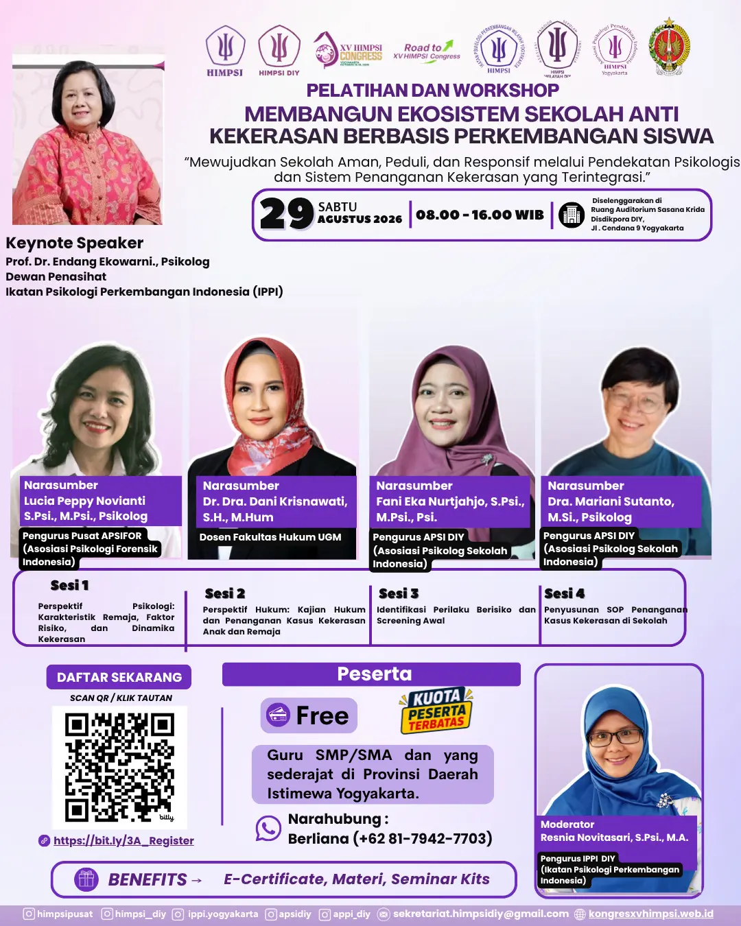 Pelatihan dan Workshop Membangun Ekosistem Sekolah Anti Kekerasan Berbasis Perkembangan Siswa