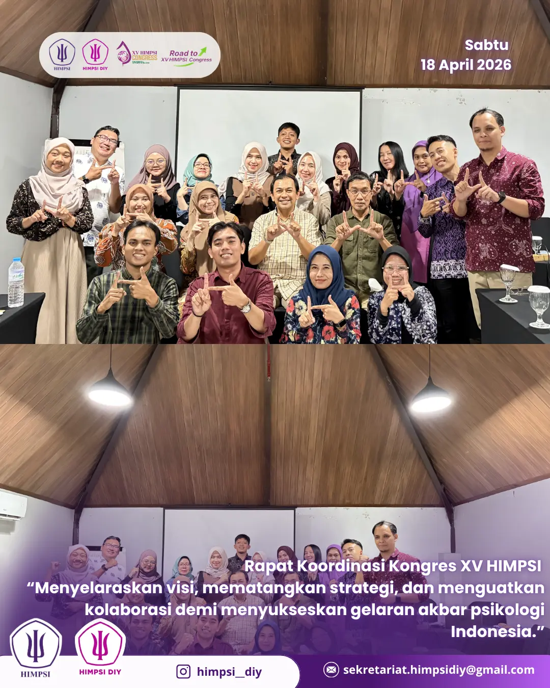 [PROGRESS REPORT: PERSIAPAN KONGRES XV HIMPSI]