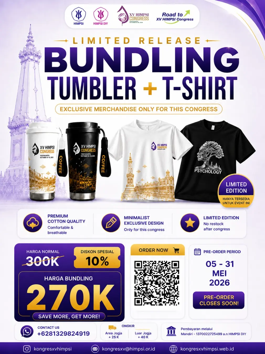 LIMITED RELEASE: BUNDLING TUMBLER + T-SHIRT EKSKLUSIF! 🥤👕